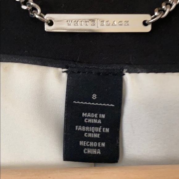 White House Black Market B&W Striped Blazer - Picture 4 of 5